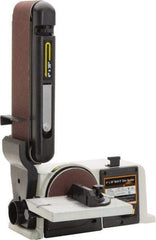 Enco - 36" Long x 4" Wide Belt, 6" Diam, Horizontal & Vertical Combination Sanding Machine - 1,745 Ft/min Belt Speed, 1/2 hp, Single Phase - Top Tool & Supply