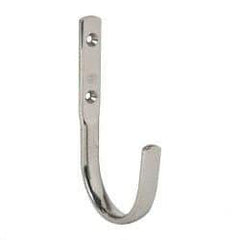 Sugatsune - 5/8" Wide x 4-3/4" High x 15/64" Thick, Wall Hook - 2-11/16" Projection, Polished - Top Tool & Supply