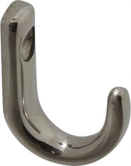 Sugatsune - 23/64" Wide x 1-1/8" High x 5/32" Thick, Wall Hook - 7/8" Projection, Polished - Top Tool & Supply