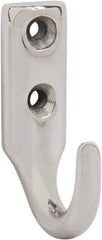 Sugatsune - 15/32" Wide x 1-9/16" High x 5/32" Thick, Wall Hook - 1-1/32" Projection, Polished - Top Tool & Supply