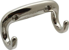 Sugatsune - 3-1/2" Wide x 1-3/8" High x 13/64" Thick, Dbl. Wall Hook - 1" Projection, Polished - Top Tool & Supply