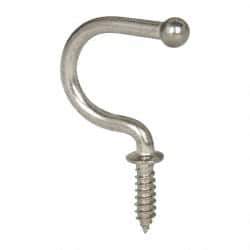 Sugatsune - 25/32" High x 7/64" Thick, Coat & Hat Hooks - 7/8" Projection, Polished - Top Tool & Supply