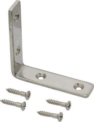 Sugatsune - 2-13/32" Long x 19/32" Wide, 18-8 Stainless Steel, Corner Brackets - Top Tool & Supply