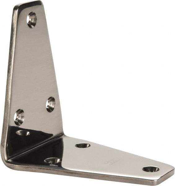 Sugatsune - 3-5/32" Long x 1-31/32" Wide, 18-8 Stainless Steel, Wide Corner Brackets - Top Tool & Supply