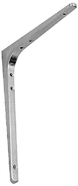 Sugatsune - 78 Lb Capacity, Satin Stainless Steel Coated, Shelf Bracket - 9-7/16" Long, 11-7/8" Wide - Top Tool & Supply