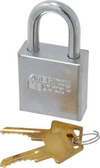 American Lock - 1-1/8" Shackle Clearance, Keyed Different A5200 Padlock - 5/16" Shackle Diam, Steel - Top Tool & Supply