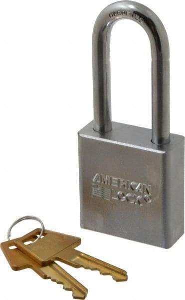 American Lock - 2" Shackle Clearance, Keyed Alike A5201 Padlock - 5/16" Shackle Diam, Steel - Top Tool & Supply