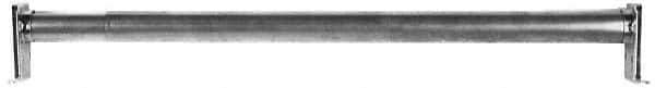 Stanley - 72" Max Width Adjustable Round Closet Rod - Zinc Plated Finish - Top Tool & Supply