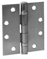 Stanley - 4" Long x 4" Wide Brass Full Mortise Commercial Hinge - Top Tool & Supply