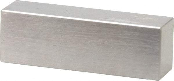 Mitutoyo - 0.45" Rectangular Steel Gage Block - Accuracy Grade 0, Includes Certificate of Inspection - Top Tool & Supply