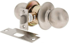 Yale - 1-3/8" Door Thickness, Stainless Steel Passage Knob Lockset - 2-3/4" Back Set, 2 Cylinder - Top Tool & Supply