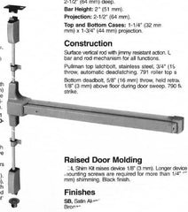 Yale - Flatbars Hand: LHR Rating: Panic Rated - Top Tool & Supply