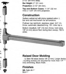 Yale - Flatbars Hand: LHR Rating: Fire Rated - Top Tool & Supply