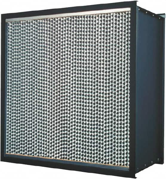 Made in USA - 23-3/8" High x 11-3/8" Wide 11-1/2" Deep, 99.99% Capture Efficiency, HEPA Air Filter - Top Tool & Supply