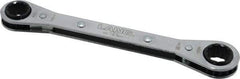 Lang - 1/2" x 9/16" 12 Point Ratcheting Box Wrench - Double End, 6-7/8" OAL, Steel - Top Tool & Supply