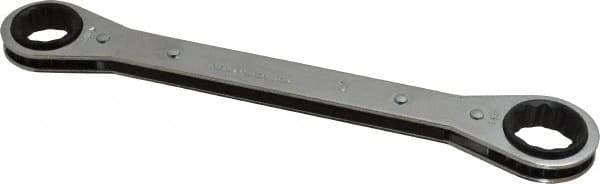 Lang - 3/4" x 7/8" 12 Point Ratcheting Box Wrench - Double End, 9-1/4" OAL, Steel - Top Tool & Supply