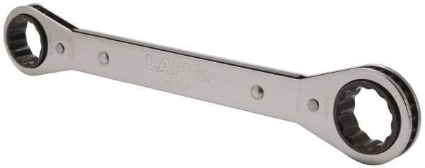 Lang - 13/16" x 7/8" 12 Point Ratcheting Box Wrench - Double End, 9-1/4" OAL, Steel - Top Tool & Supply