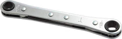 Lang - 7mm x 8mm 6 Point Ratcheting Box Wrench - Double End, 4-1/4" OAL, Steel - Top Tool & Supply