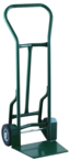 Shovel Nose Freight, Dock and Warehouse 900 lb Capacity Hand Truck - 1-1/4" Tubular steel frame robotically welded - 1/4" High strength tapered steel base plate -- 8" Solid Rubber wheels - Top Tool & Supply