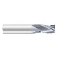 1" Dia. x 4 Overall Length 3-Flute Square End Solid Carbide SE End Mill-Round Shank-Center Cut-TiCN - Top Tool & Supply