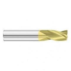 9/32 Dia. x 2-1/2 Overall Length 3-Flute Square End Solid Carbide SE End Mill-Round Shank-Center Cut-TiN - Top Tool & Supply