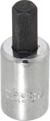 Proto - 3/8" Drive, 8mm Hex Bit Socket - 1-49/64" OAL, 3/4" Bit Length - Top Tool & Supply