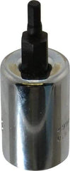 Proto - 3/8" Drive, 1/8" Hex Bit Socket - 1-13/16" OAL, 3/4" Bit Length - Top Tool & Supply