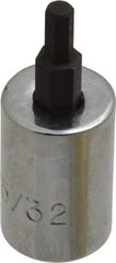 Proto - 3/8" Drive, 5/32" Hex Bit Socket - 1-13/16" OAL, 3/4" Bit Length - Top Tool & Supply