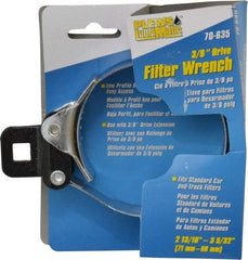 Plews - 2-13/16 to 3-5/32" Diam, Small Ratchet Oil Filter Wrench - Steel, For Use with Filters from 2-13/16 to 3-5/32" - Top Tool & Supply