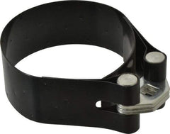 Plews - 4-1/8 to 4-21/32" Diam, Heavy Duty Oil Filter Wrench - Steel, For Use with Filters from 4-1/8 to 4-21/32" - Top Tool & Supply