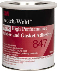 3M - 32 oz Can Brown Butyl Rubber Gasket Sealant - 300°F Max Operating Temp, Series 847 - Top Tool & Supply