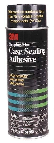 3M - 24 oz Aerosol Clear Spray Adhesive - High Tack, 160°F Heat Resistance, 100 Sq Ft Coverage, 15 min Max Bonding Time, Flammable, Series 94 - Top Tool & Supply