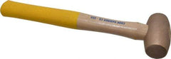 Cook Hammer - 1-1/2 Lb Head Nonsparking Mallet - 13" OAL, Wood Handle - Top Tool & Supply