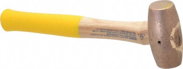 Cook Hammer - 2 Lb Head Nonsparking Mallet - 13" OAL, Wood Handle - Top Tool & Supply