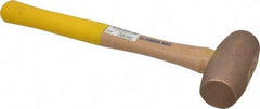 Cook Hammer - 5 Lb Head Nonsparking Mallet - 16" OAL, Wood Handle - Top Tool & Supply