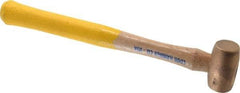 Cook Hammer - 1/2 Lb Head Nonsparking Mallet - 12" OAL, Wood Handle - Top Tool & Supply