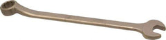 Ampco - 9/16" 12 Point Offset Combination Wrench - 15° Offset Angle, 8-1/4" OAL, Aluminum Bronze, Plain Finish - Top Tool & Supply