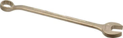 Ampco - 7/8" 12 Point Offset Combination Wrench - 15° Offset Angle, 13-1/4" OAL, Aluminum Bronze, Plain Finish - Top Tool & Supply