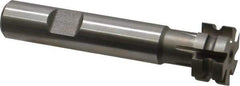 Keo - 1/16" Radius, 1/8" Circle Diam, 3/4" Cutter Diam, 3/8" Cutting Width, Shank Connection, Concave Radius Cutter - 1/2" Shank Diam, 3" OAL, High Speed Steel, Uncoated, 6 Teeth, Weldon Flat - Top Tool & Supply