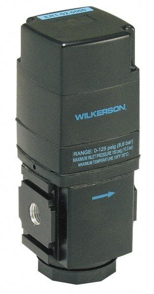 Wilkerson - 3/8 NPT Port, 200 CFM, Aluminum Electronic Regulator - 0 to 125 psi Range, 150 Max psi Supply Pressure, 2.35" Wide x 6.31" High - Top Tool & Supply