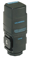 Wilkerson - 3/8 NPT Port, 200 CFM, Aluminum Electronic Regulator - 0 to 125 psi Range, 150 Max psi Supply Pressure, 2.35" Wide x 6.31" High - Top Tool & Supply