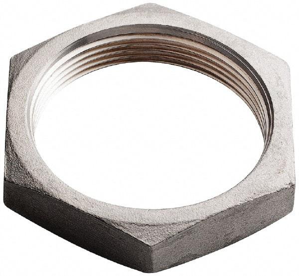 Merit Brass - 3/8" Grade 316 Stainless Steel Pipe Locknut - FNPSL End Connections, 150 psi - Top Tool & Supply