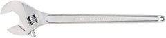 Crescent - 2-7/16" Jaw Capacity, 24" Standard Adjustable Wrench - Steel, Chrome Finish, 24" OAL - Top Tool & Supply