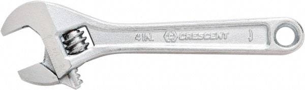 Crescent - 1-1/2" Jaw Capacity, 12" Standard Adjustable Wrench - Steel, Chrome Finish, 12" OAL - Top Tool & Supply