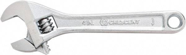 Crescent - 1-5/16" Jaw Capacity, 10" Standard Adjustable Wrench - Steel, Chrome Finish, 10" OAL - Top Tool & Supply