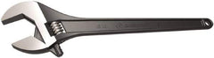 Crescent - 1-11/16" Jaw Capacity, 15" Standard Adjustable Wrench - Steel, Black Finish, 15" OAL - Top Tool & Supply