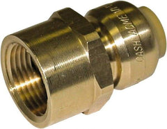 SharkBite - Brass & Chrome Pipe Fittings Type: Adapter Fitting Size: 3/4 x 3/4 - Top Tool & Supply