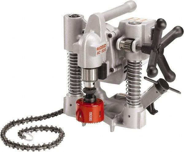 Ridgid - 1/2" Chuck, 3" Travel, Portable Magnetic Drill Press - 360 RPM, 12 Amps, 0.5 hp, 1200 Watts, 115 Volts - Top Tool & Supply