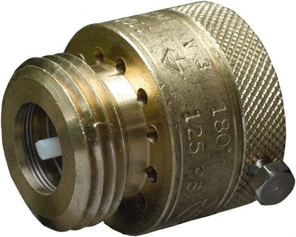 CASH ACME - 3/4" Pipe, 125 Max psi, 2 Color Warning Insulated Brass, Hose Connection Vacuum Breaker - Buna-N Seal, Stainless Steel Spring, FNPT x MNPT End Connections - Top Tool & Supply