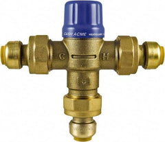 SharkBite - 3/4" Pipe, 145 Max psi, Brass Water Mixing Valve & Unit - 20 GPM Flow Rate, Push Fit End Connections - Top Tool & Supply